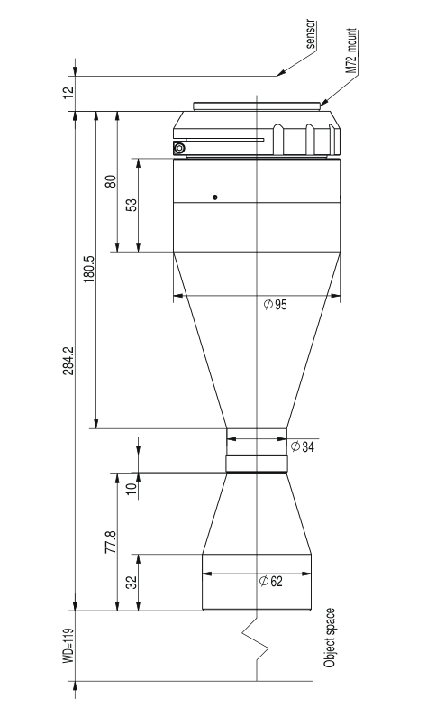 LS-TCL-2606 dimensions (mm)