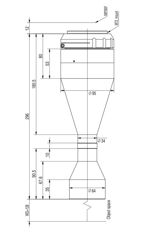 LS-TCL-2608 dimensions (mm)