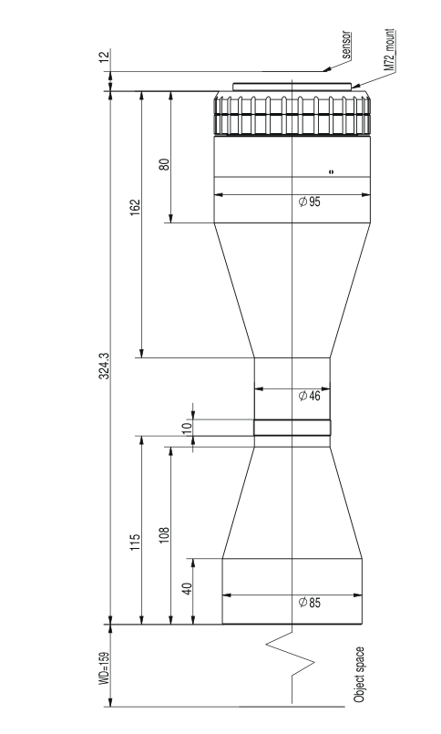 LS-TCL-2612 dimensions (mm)