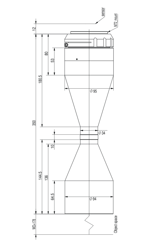 LS-TCL-2613 dimensions (mm)