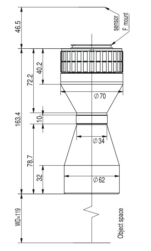 LS-TCL-2627 dimensions (mm)