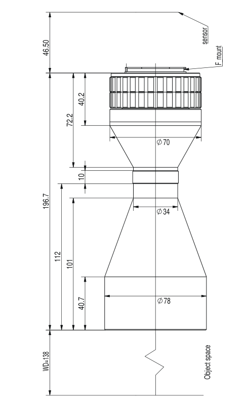 LS-TCL-2630 dimensions (mm)
