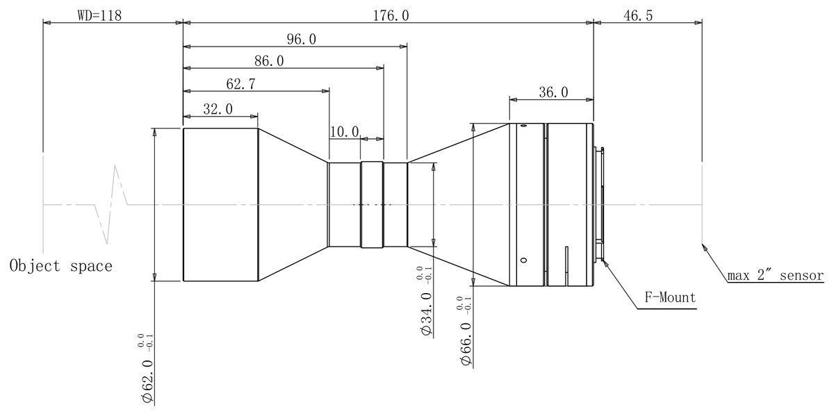 LS-TCL-2677 dimensions (mm)
