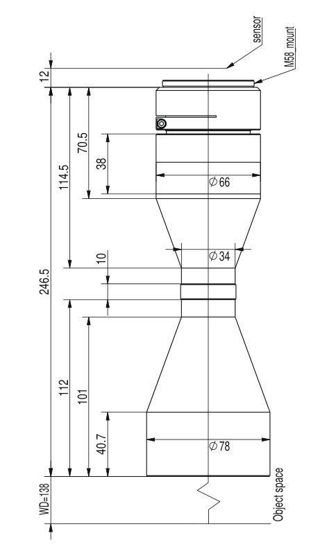 LS-TCL-2661 dimensions (mm)