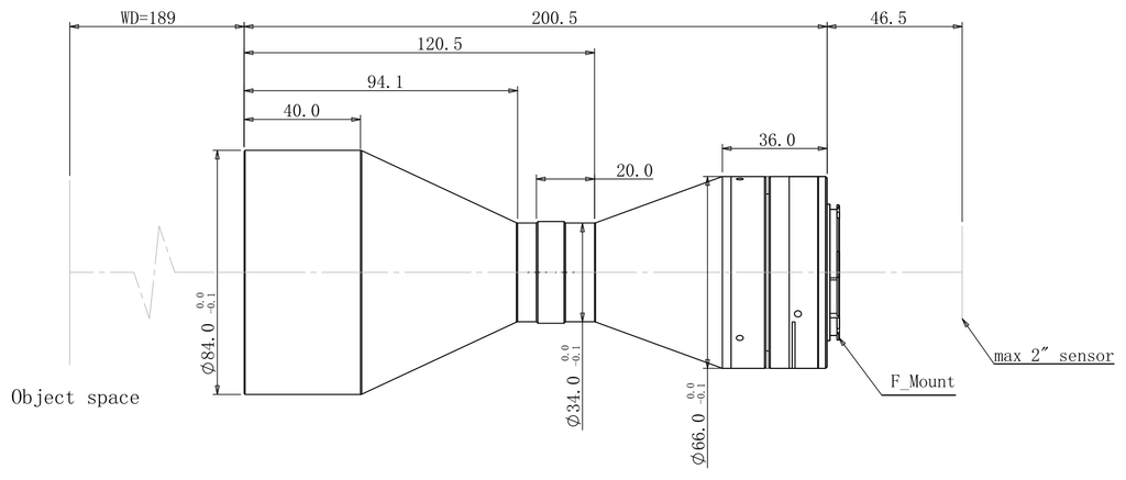 LS-TCL-2671 dimensions (mm)