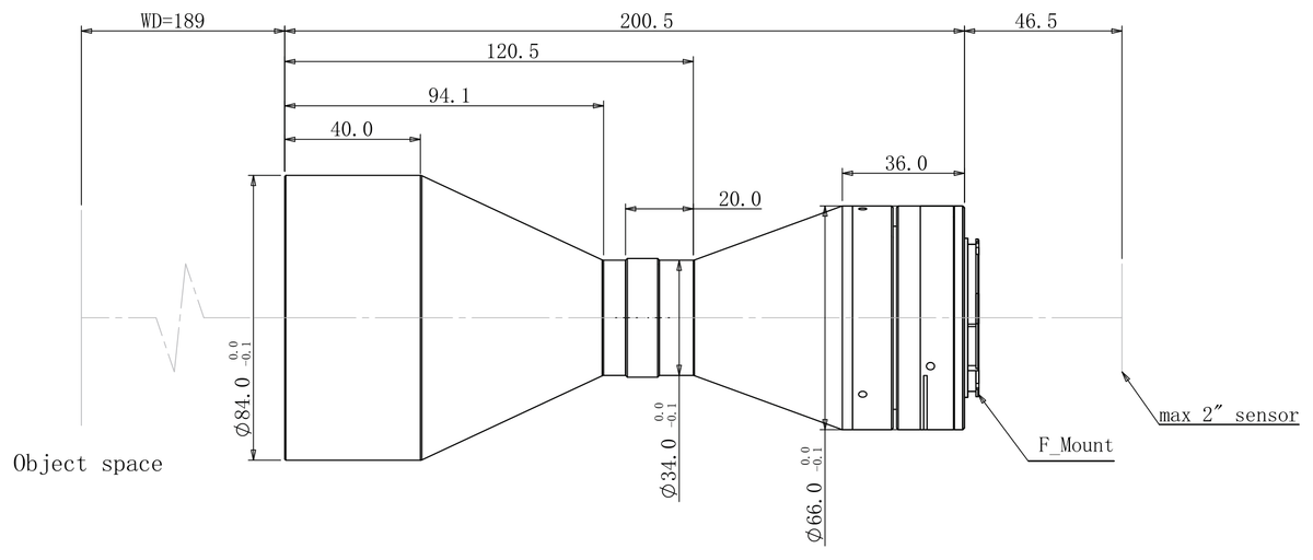 LS-TCL-2671 dimensions (mm)