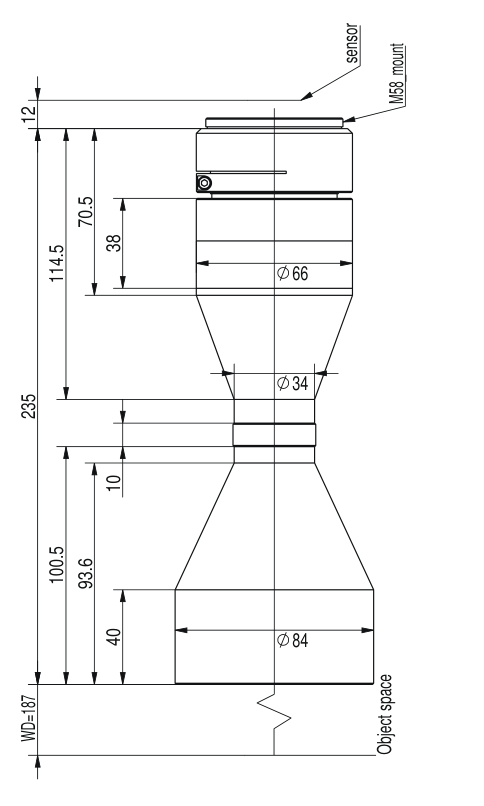LS-TCL-2662 dimensions (mm)