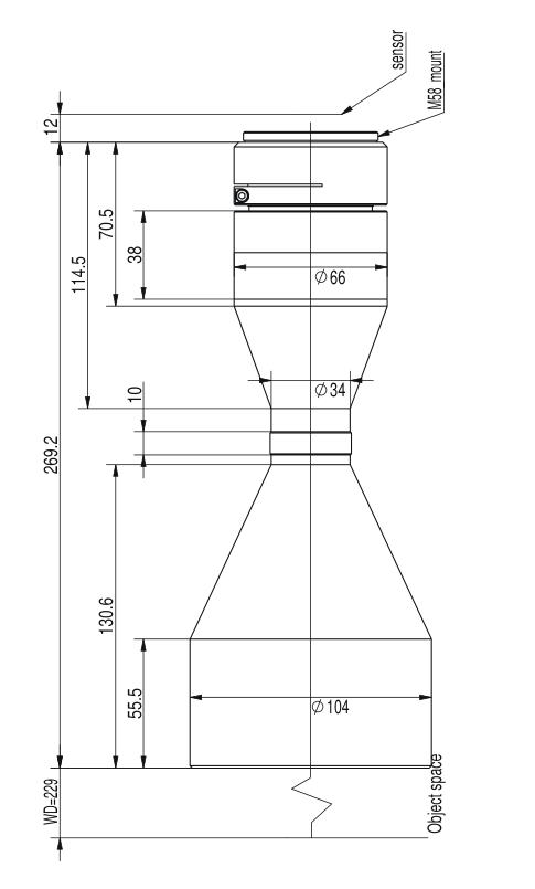 LS-TCL-2665 dimensions (mm)