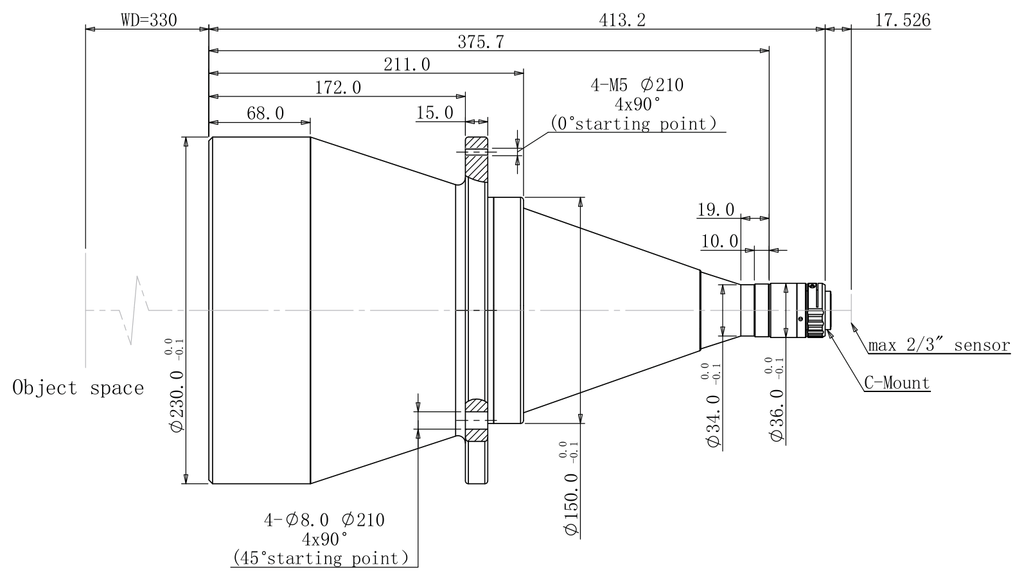 LS-TCL-2700 dimensions (mm)