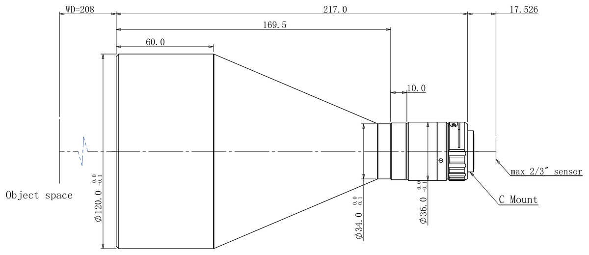 LS-TCL-2693 dimensions (mm)