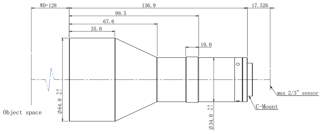 LS-TCL-2684 dimensions (mm)