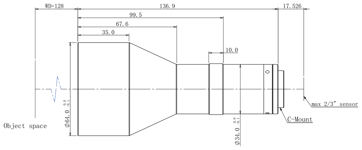 LS-TCL-2684 dimensions (mm)