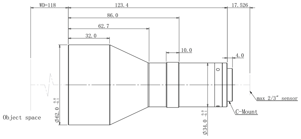 LS-TCL-2682 dimensions (mm)