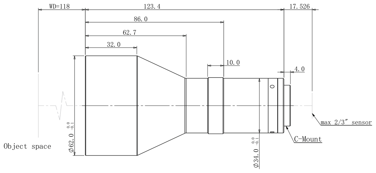 LS-TCL-2682 dimensions (mm)