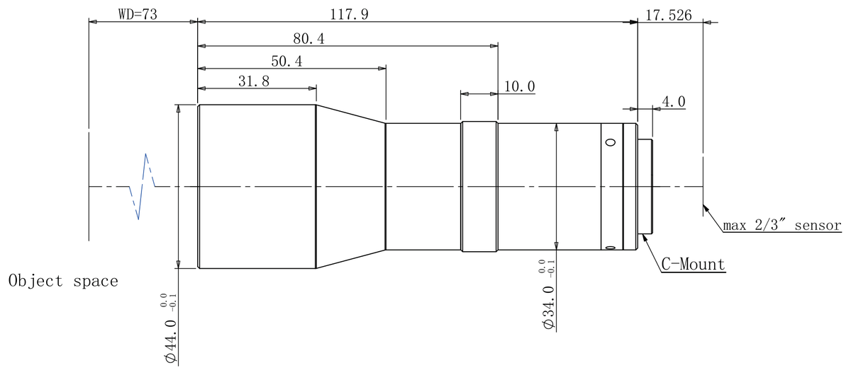 LS-TCL-2678 dimensions (mm)