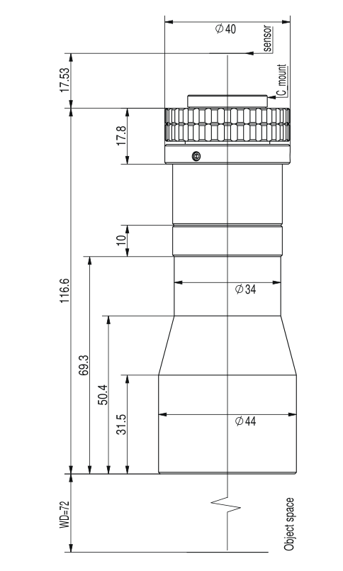 LS-TCL-2703 dimensions (mm)