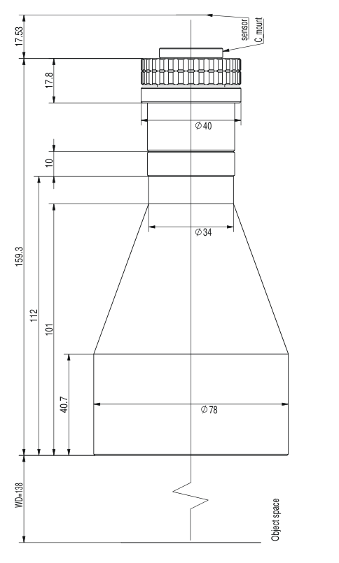 LS-TCL-2708 dimensions (mm)