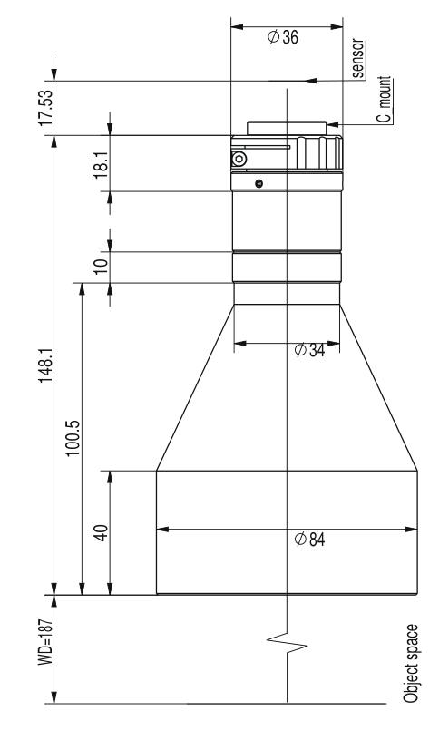 LS-TCL-2709 dimensions (mm)