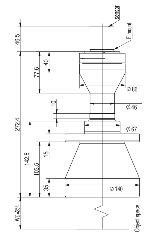 LS-TCL-2735 dimensions (mm)