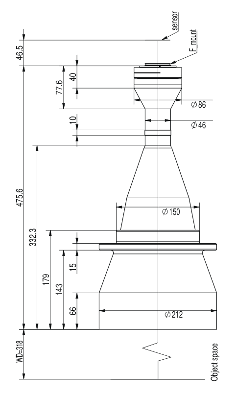 LS-TCL-2741 dimensions (mm)