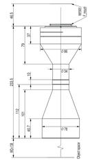 LS-TCL-2728 dimensions (mm)