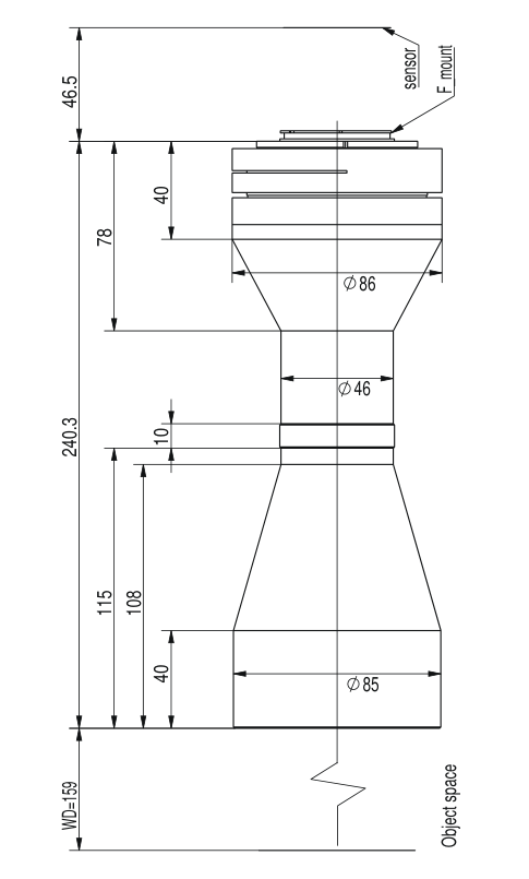 LS-TCL-2730 dimensions (mm)