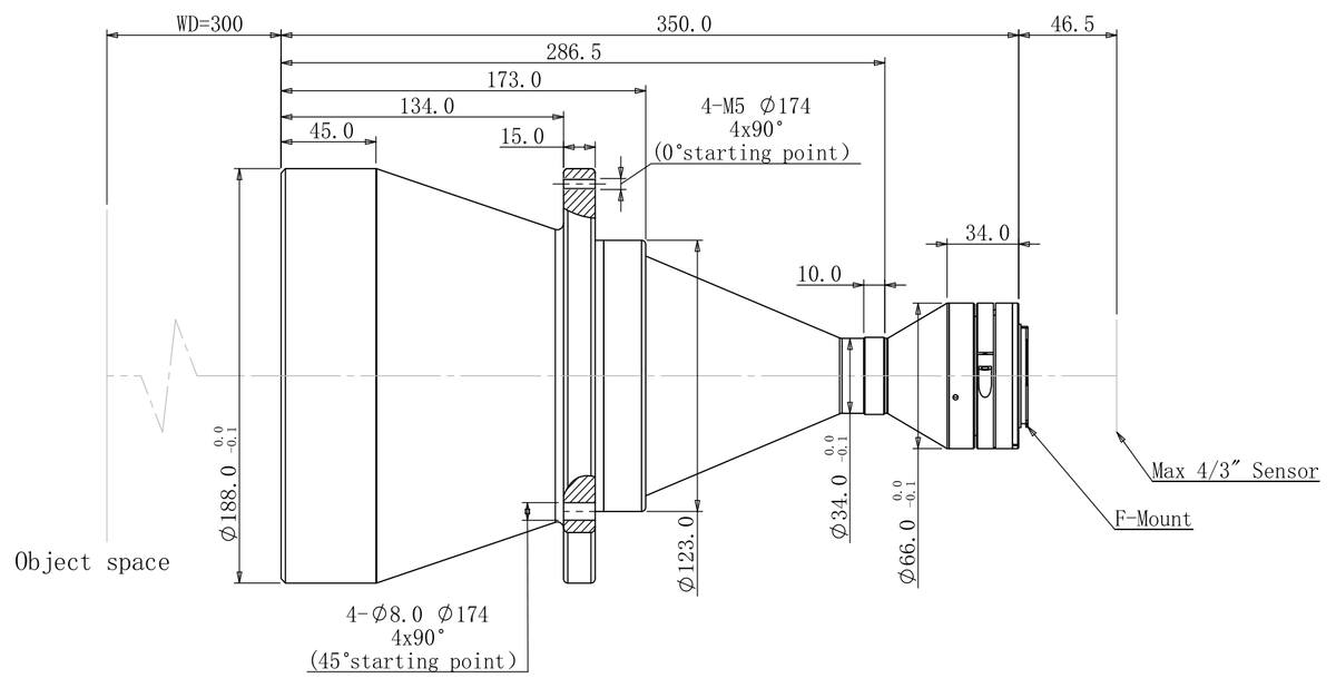 LS-TCL-2749 dimensions (mm)