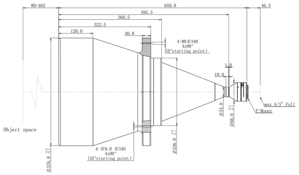 LS-TCL-2746 dimensions (mm)
