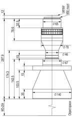 LS-TCL-2782 dimensions (mm)