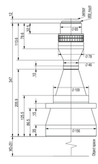 LS-TCL-2784 dimensions (mm)