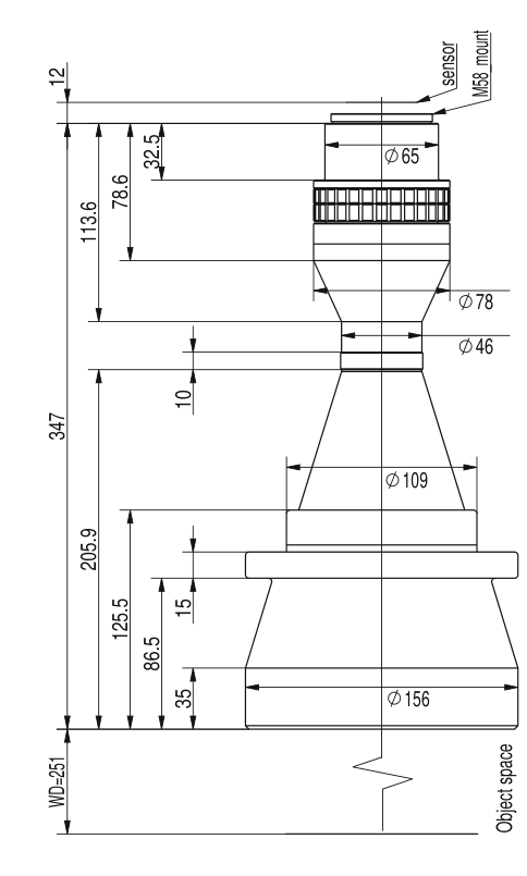 LS-TCL-2784 dimensions (mm)