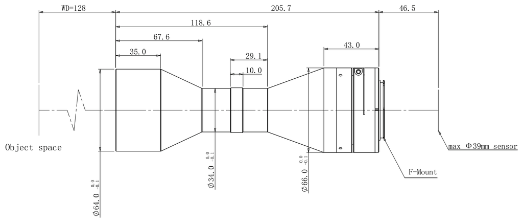 LS-TCL-2789 dimensions (mm)