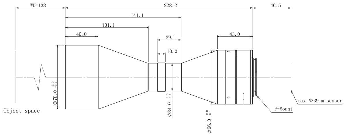 LS-TCL-2785 dimensions (mm)