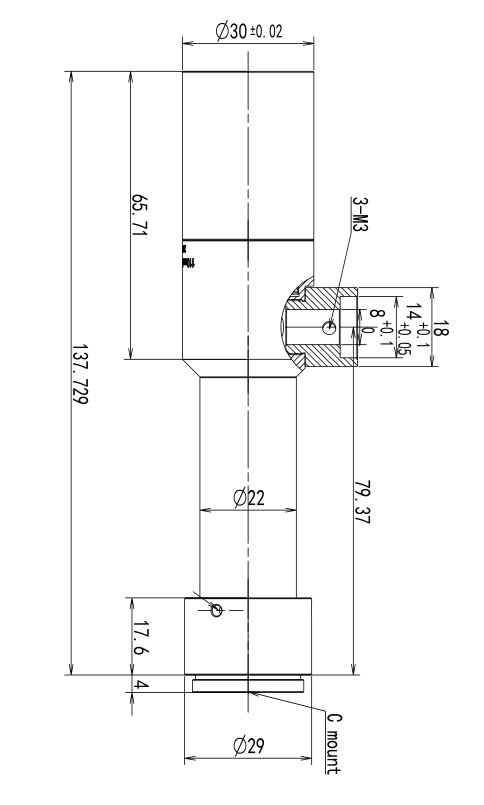 LS-TCL-2803 dimensions (mm)
