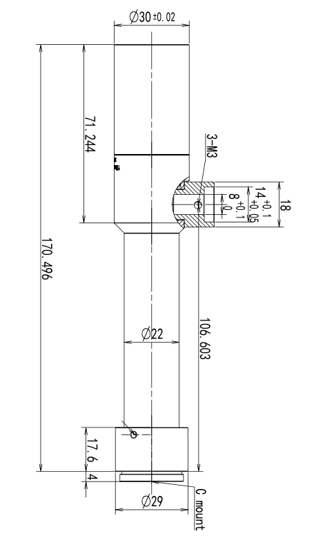 LS-TCL-2805 dimensions (mm)