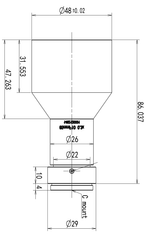 LS-TCL-2810 dimensions (mm)