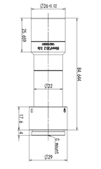 LS-TCL-2822 dimensions (mm)