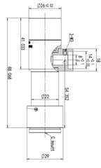 LS-TCL-2823 dimensions (mm)