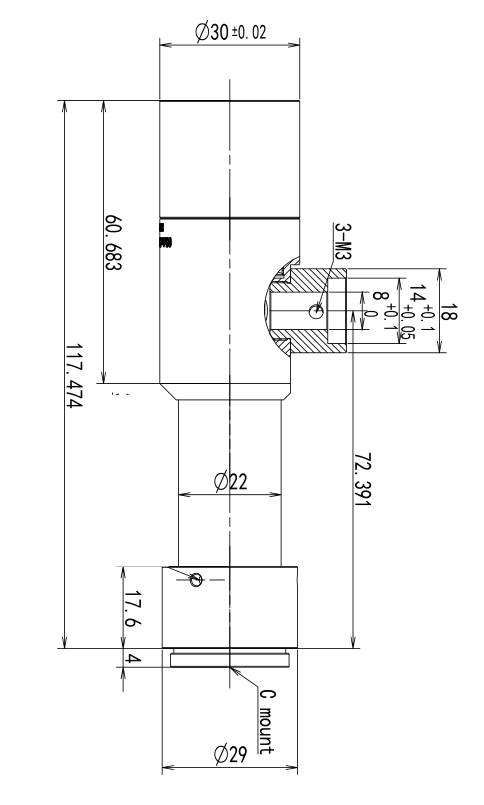 LS-TCL-2827 dimensions (mm)