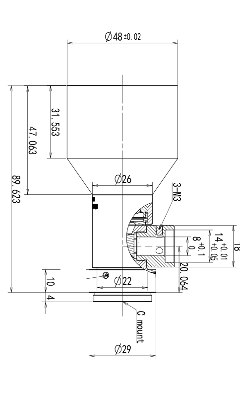 LS-TCL-2811 dimensions (mm)