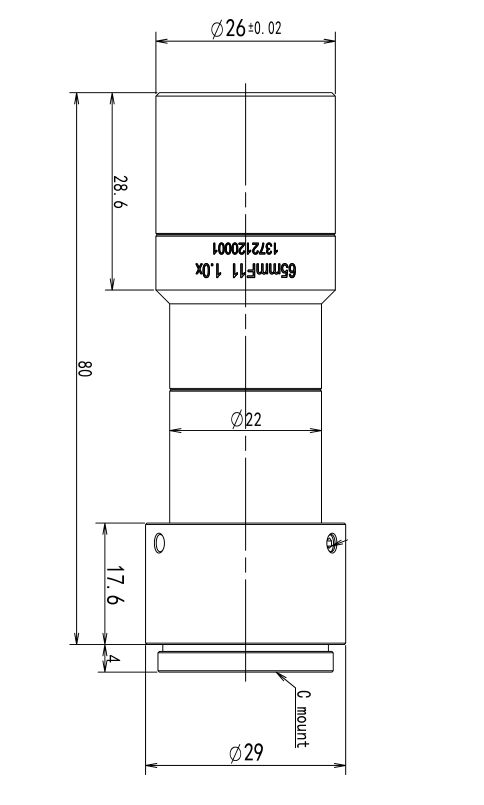 LS-TCL-2816 dimensions (mm)