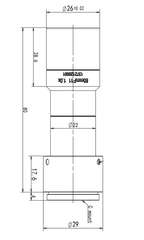 LS-TCL-2816 dimensions (mm)