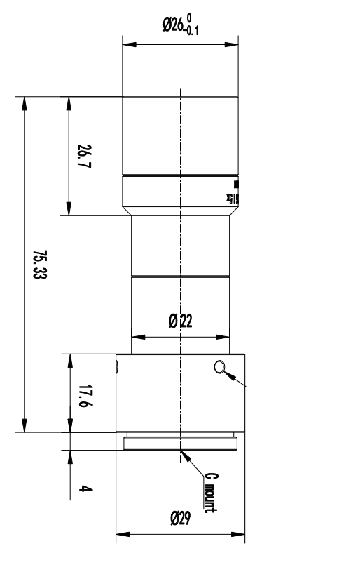 LS-TCL-2818 dimensions (mm)
