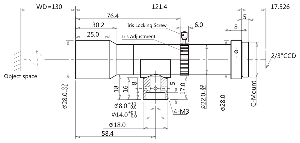 LS-TCL-2866 dimensions (mm)