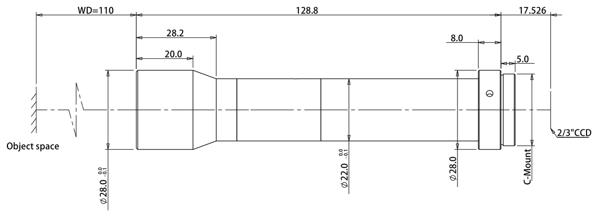 LS-TCL-2894 dimensions (mm)