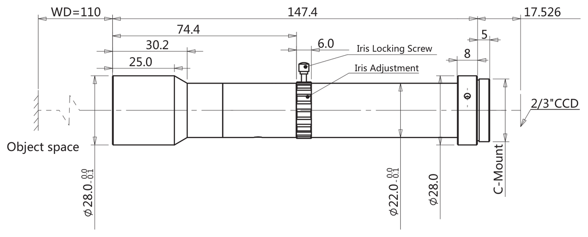 LS-TCL-2891 dimensions (mm)
