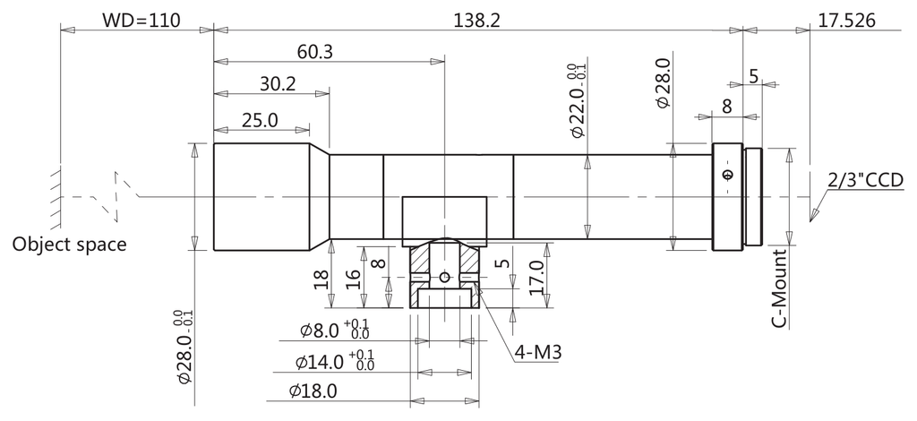 LS-TCL-2871 dimensions (mm)
