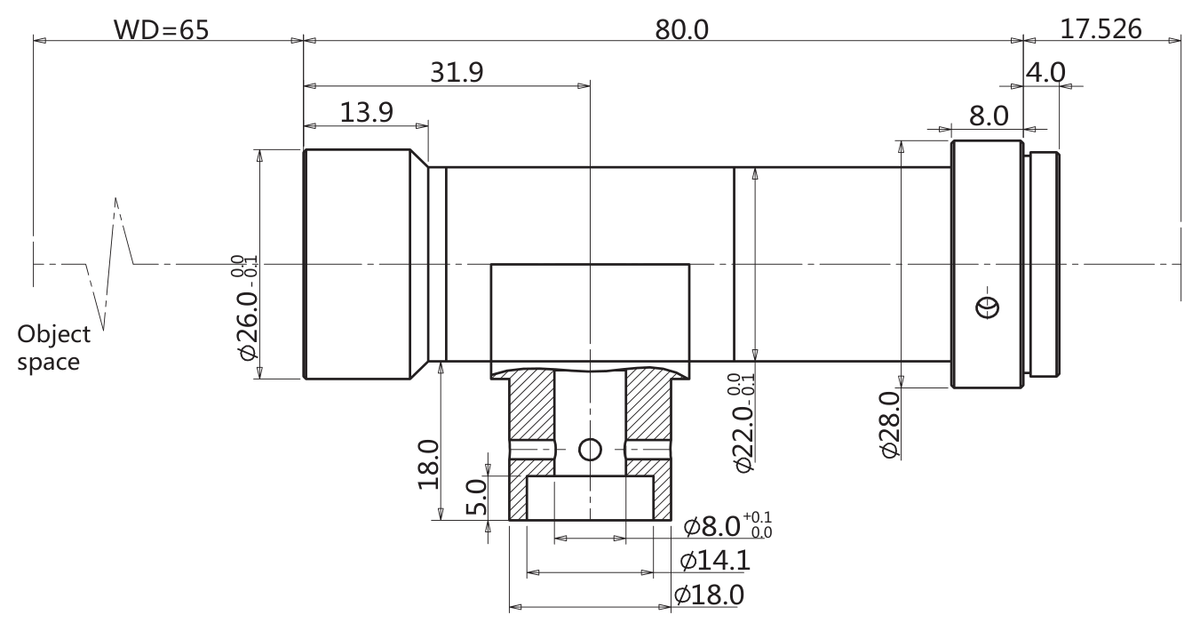 LS-TCL-2889 dimensions (mm)