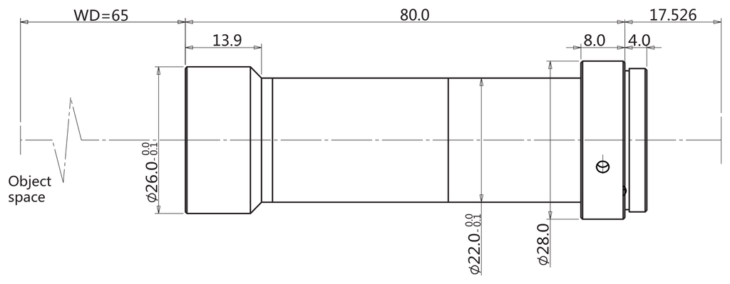 LS-TCL-2888 dimensions (mm)