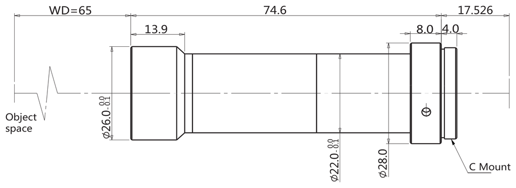 LS-TCL-2881 dimensions (mm)